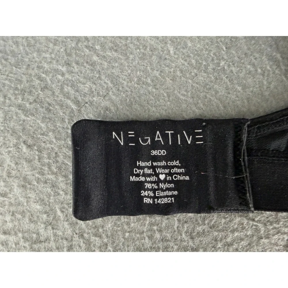Negative Sieve Demi Bra Womens 36DD Everyday Comfort Mesh Minimalist Coquette